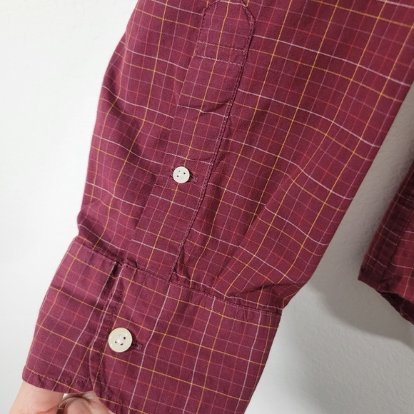 J. CREW Men's Secret Wash slim organic cotton plaid casual button down shirt - Picture 4 of 12